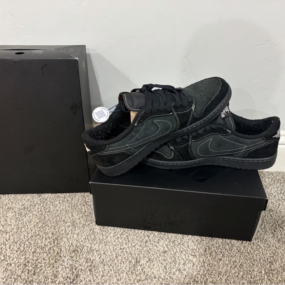 Jordan 1 Retro Low OG SP x Travis Scott Black Phantom - Picture 3 of 7